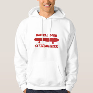 Natuurlijke Born Skateboarder Hoodie