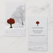 Natuurlijke bos Zilveren Boom Zorg Landschap Grasj Visitekaartje (Voorkant / Achterkant)