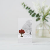 Natuurlijke bos Zilveren Boom Zorg Landschap Grasj Visitekaartje (Staand voorkant)