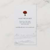 Natuurlijke bos Zilveren Boom Zorg Landschap Grasj Visitekaartje (Achterkant)