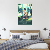 Natuurlijke Bosbeienmedailles Reiki Hoofdcitaten Canvas Afdruk (Insitu (Slaapkamer))