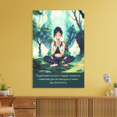 Natuurlijke Bosbeienmedailles Reiki Hoofdcitaten Canvas Afdruk (Insitu (Woonkamer))
