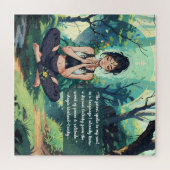 Natuurlijke Bosbeienmedailles Reiki Hoofdcitaten Legpuzzel (Horizontaal)