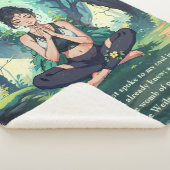 Natuurlijke Bosbeienmedailles Reiki Hoofdcitaten Sherpa Deken (3/4)