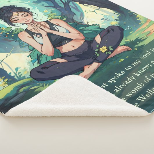 Natuurlijke Bosbeienmedailles Reiki Hoofdcitaten Sherpa Deken (3/4)