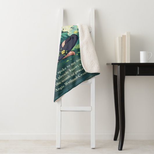 Natuurlijke Bosbeienmedailles Reiki Hoofdcitaten Sherpa Deken (In situ)