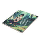 Natuurlijke Bosbeienmedailles Reiki Hoofdcitaten Tegeltje (Zijkant)