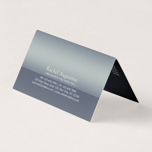 Natuurlijke Bosbeienmedailles Reiki Hoofdcitaten Visitekaartje (Achterkant)