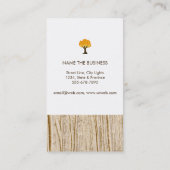 Natuurlijke bosbruine bosboomgaard Landschap Lawn Visitekaartje (Achterkant)