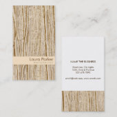 Natuurlijke bosbruine bosboomgaard visitekaartje (Voorkant / Achterkant)