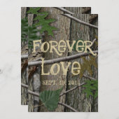 Natuurlijke Bossen boomschors en bladeren Kaart (Voorkant / Achterkant)