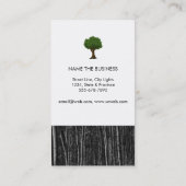 Natuurlijke boszwarte bosbouw, landschapslandschap visitekaartje (Achterkant)