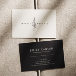 Natuurlijke Botanic Leaf Modern Visitekaartje