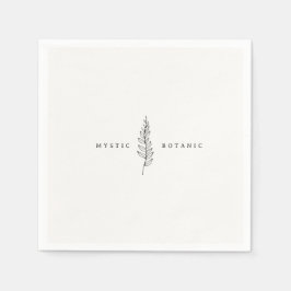 Natuurlijke botanische bladservetten servet