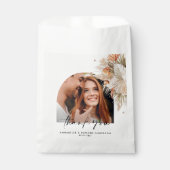 Natuurlijke botanische boogfoto moderne pampas bedankzakje (Voorkant)