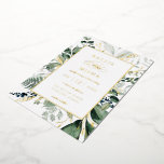 Natuurlijke botanische Lijst Emerald Wedding Folie Uitnodiging<br><div class="desc">Moderne uitnodiging voor een lijst-bruiloft in gouden folie. Schitterend geschilderd botanische groen,  gouden folie lijst en foliage element accenten met het coördineren van de groene kleur van smaragd. De uitnodiging kenmerkt de stijlmengeling van het de chemisch typografische ontwerp van kalligrafie en gewaagd type.</div>