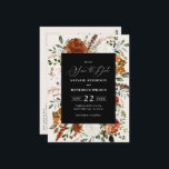 natuurlijke botanische rustige , elegante moderne  briefkaart<br><div class="desc">Rustic waterverf floral bruiloft,  behalve de date nodig. Met prachtige roest,  terracotta,  wazige roze,  zwarte en groene pasta's met de waterverf eucalyptus. Deze moderne huwelijksuitnodiging zal zeker de stijl bepalen voor je grote dag.</div>