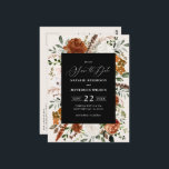natuurlijke botanische rustige , elegante moderne  briefkaart<br><div class="desc">Rustic waterverf floral bruiloft,  behalve de date nodig. Met prachtige roest,  terracotta,  wazige roze,  zwarte en groene pasta's met de waterverf eucalyptus. Deze moderne huwelijksuitnodiging zal zeker de stijl bepalen voor je grote dag.</div>