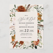 natuurlijke botanische rustige , elegante moderne  briefkaart (Voorkant)