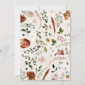 natuurlijke botanische rustige , elegante moderne save the date (Achterkant)