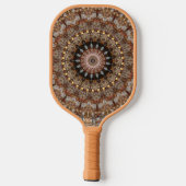 Natuurlijke Browns Mandala Pattern Pickleball Padd Paddle (Achterkant)