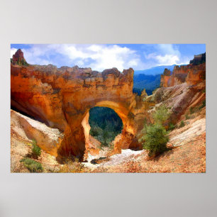 Natuurlijke brug Arch in Bryce Canyon NP-Realisme Poster