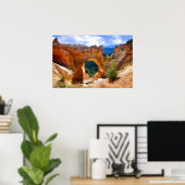 Natuurlijke brug Arch in Bryce Canyon NP-Realisme Poster (Thuiskantoor)