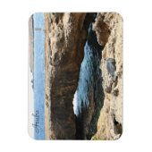 Natuurlijke Brug in Aruba, fotografie, magneet (Verticaal)