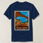 Natuurlijke bruggen Nationaal Monument UTah T-shirt (Design voorkant)