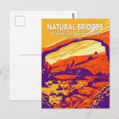 Natuurlijke bruggen Nationaal Monument Utah Vintag Briefkaart (Voorkant / Achterkant)