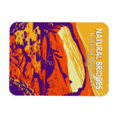 Natuurlijke bruggen Nationaal Monument Utah Vintag Magneet (Horizontaal)