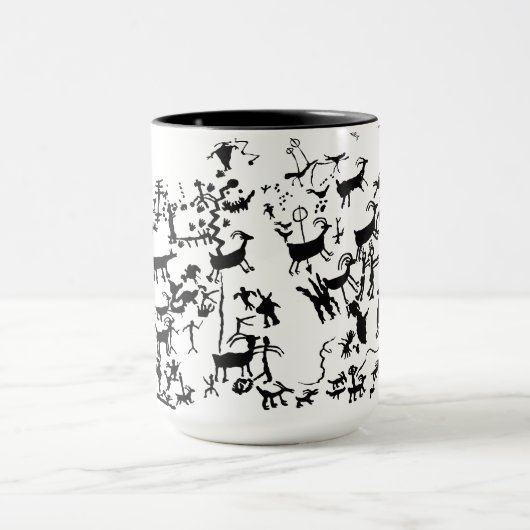 Natuurlijke bruggen Petroglyph Panel Mok (Midden)