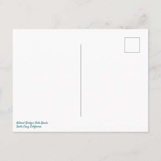Natuurlijke Bruggen Santa Cruz California Kustlijn Briefkaart (Achterkant)