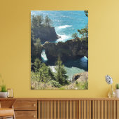 Natuurlijke bruggen - Zuid-Oregon Kust Canvas Afdruk (Insitu (Woonkamer))