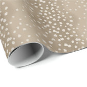 Natuurlijke Bruine Baby Herten Fawn Spots Cadeaupapier (Rol Hoek)