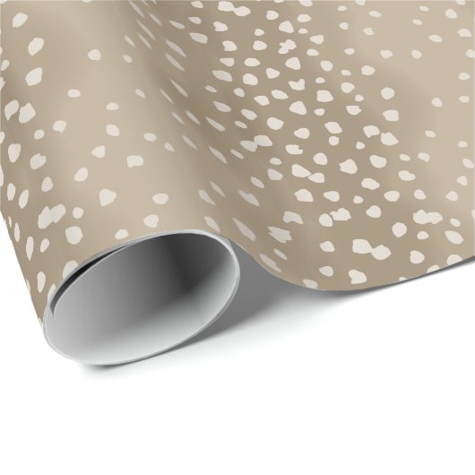 Natuurlijke Bruine Baby Herten Fawn Spots Cadeaupapier (Rol Hoek)