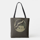 Natuurlijke Bruine Beren Openluchtscène Noorderlic Tote Bag (Achterkant)