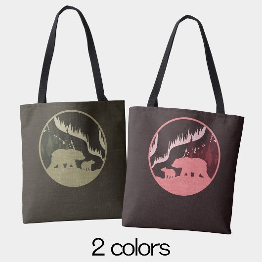 Natuurlijke Bruine Beren Openluchtscène Noorderlic Tote Bag