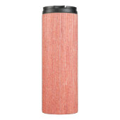 Natuurlijke bruine houttextuur en naadloze achterg thermosbeker (Achterkant)
