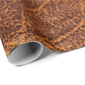 Natuurlijke bruine ledertextuur, leder, ski cadeaupapier (Rol Hoek)