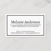 Natuurlijke bruine textuur | Boetiek Visitekaartje (Achterkant)