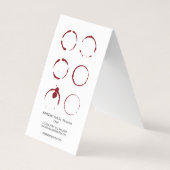 Natuurlijke bruine wijnstokken visitekaartje (Achterkant)