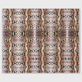 Natuurlijke bruine zure wash Boa constrictor Snake Cadeaupapier (Vlak)