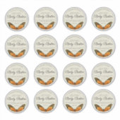 Natuurlijke Butterfly Body Butter 2.5" Productlabe Sticker (Voorkant)