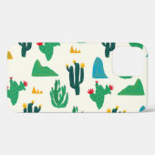Natuurlijke Cactus: Folk Art Naadloos. Case-Mate iPhone Case (Achterkant (horizontaal))