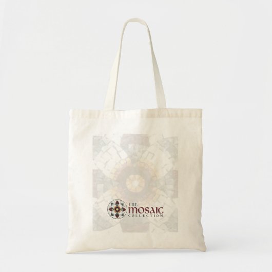 Natuurlijke canvas tas van het mozaïekCollectie (Voorkant)