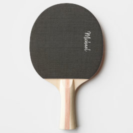 Natuurlijke Canvas Textuur Monogram Tafeltennisbatje