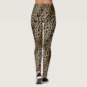Natuurlijke Cheetah Print Leggings (Achterkant)