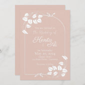 Natuurlijke chique bruiloft uitnodigingen (Voorkant / Achterkant)
