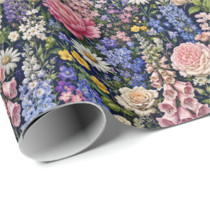 Natuurlijke Cottage Tuin Bloemen Cadeaupapier